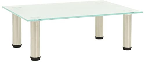 vidaXL Mobile Porta TV Glassato 40x35x17 cm in Vetro Temperato