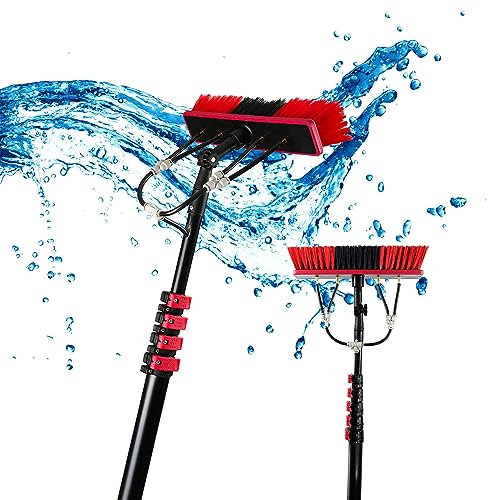 Witriolik 10.8m Limpieza Placas Solares, Extensible 36FT Pertiga Telescopica, Limpiacristales Telescopico, Telescopic Hydrocleaner, Lavado de Camiones, Cartelería de Tiendas, Embarcaciones