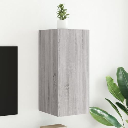 ShGaxin Mobile TV da parete con grigio Sonoma 30,5 x 35 x 70 cm, tavolo TV, mobile TV soggiorno, mobile TV, tavolo TV, mobili da soggiorno, tavolo TV - 837242