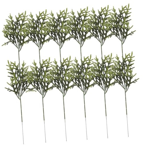 ORFOFE 12pcs Künstliche Kiefer Nadeln Zweige Faux Kiefer Nadel Picks Für Weihnachten Baum Und Wohnkultur