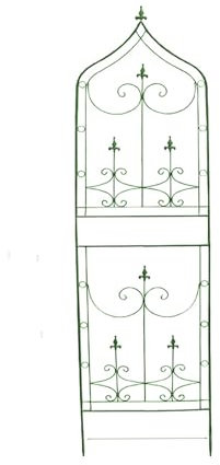 QMIYCLRJ Supporto for rampicanti in Ferro Verde Invecchiato for Giardino, Supporto for Piante rampicanti, staccionata, for balconi da Giardino all'aperto(50 * 160cm)