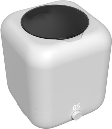 IUBGFTO Vollautomatische tragbare Mini-Waschmaschine, kleine Waschmaschine mit Schleuder, automatische Unterwäsche-Reisewaschmaschine, Wäschewanne mit Zeitfunktion