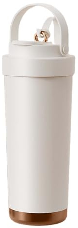 Wasserbecher, flacher Boden, Kelch, Keramik, 750 ml, Keramikbeschichtung mit Strohhalm, Kaffeekessel, kein Verschütten mit Teleskop-Strohhalm, direktes Trinken mit Deckel, Vakuumisolierung, hält warm