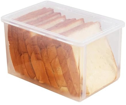 UALXPAO Paneras for Cocina, recipientes herméticos for Guardar Pan, panera de plástico Reutilizable, dispensador de Pan Transparente, panera para Cocina, Armarios