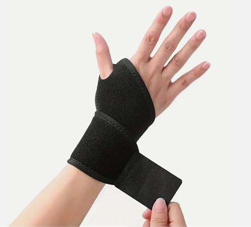 Ham-Hash 2 stycken handledsbandage fitness, bandage handled [höger/vänster], handledsstöd kvinnor och män för senskidinflammation, kompression handledsskydd för styrketräning, crossfit