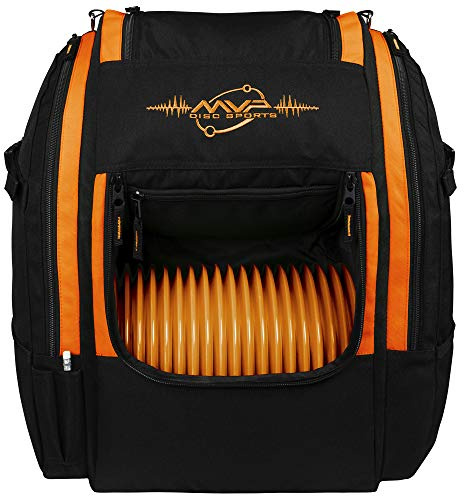 MVP Disc Sports Voyager ryggsäck discgolf väska – svart med orange