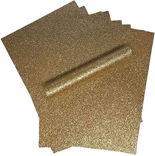 A4-Glitzerkarton, weiche Haptik, der Glitzer löst sich nicht ab, 250 g/m², Packung mit 10 Bogen. Farbe: Roségold
