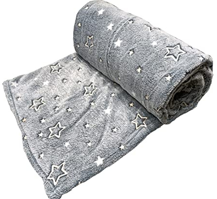 Home Tresor - Coperta che si Illumina al Buio - Disegno Cielo Stellato | Letto Matrimoniale cm. 200x230