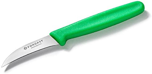 Forgast, Coltello da Cucina Professionale, Coltello per Verdure Spelucchino per Patate, Lunghezza 6,5 cm, Coltello da Tavola, Coltello da Chef, Lavabile in Lavastoviglie, Verde