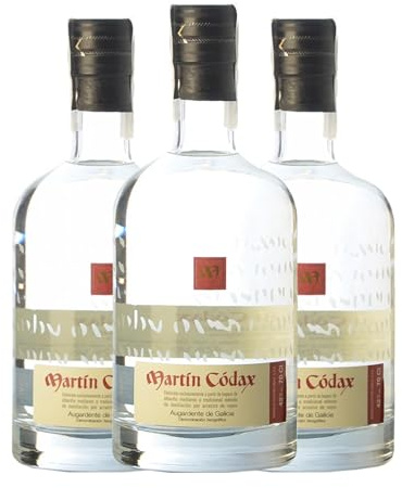 Orujo Martín Códax Aguardiente Orujo de Galicia 70 cl (Caja de 3 Botellas de 70 cl)