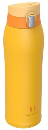 Super Sparrow Trinkflasche Edelstahl 18/8 - Trinkbecher - 750ml - BPA-Frei, Auslaufsicher Thermobecher, Trinkflaschen für Sport, Unterwegs, Schule, Outdoor, Büro, Zuhause