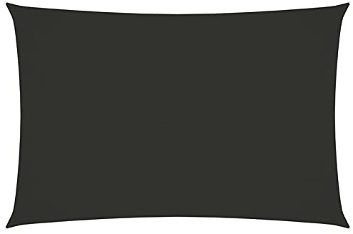 ARKEM Toldo de Vela Rectangular de Tela Oxford Antracita 6x8 m Toldos Exterior Terraza Impermeable