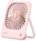 Funme® Tischventilator Batterie Klein USB Ventilator Leise, Tragbarer Aufladbar 3000 Akku Ventilatoren mit 3 Geschwindigkeiten für Makeup Camp, Büro, Bibliothek und Zuhause - Roségold