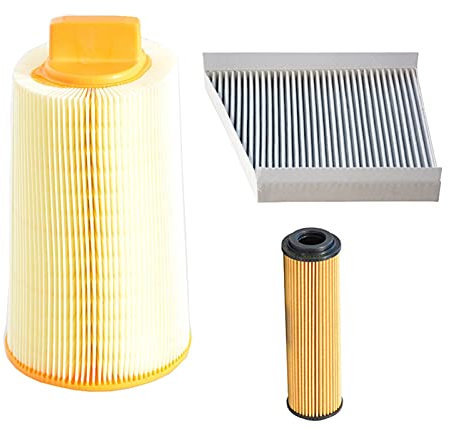 QUENPE Luftfilter Innenraumfilter Ölfilter, for Mercedes-Benz, E200 W211 1.8T E200K W211 E200K W211 1.8T 2002-2009 2710940204 2118300018 2711800009 Innenraumluftfilter