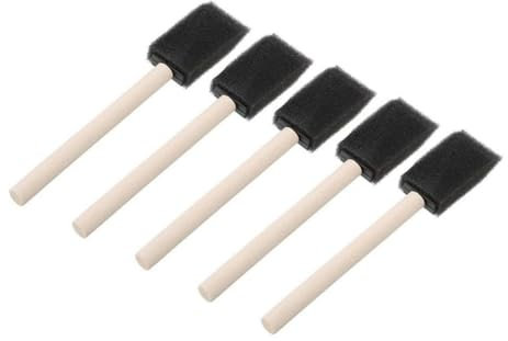 LALAFINA 15pcs Art Sponge Paint Brushes Boys and Girls Sponge Brush for Drawing Decorative Painting Handle