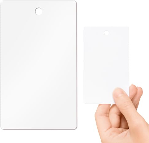 LanyardsTomorrow - Tarjetas de PVC en blanco de plástico vertical de 5 mm, 100 unidades, 760 micras, tamaño estándar CR80, tarjeta de crédito, 86 x 54 mm, imprimibles, ideal para impresoras de