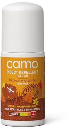 CAMO Maximum Insect Repellent 50ml - Roll-On Repellent for Long-Lasting Protection - DEET Free - Maximum Level of Protection Against Mosquitoes, Ticks & Biting Insects.