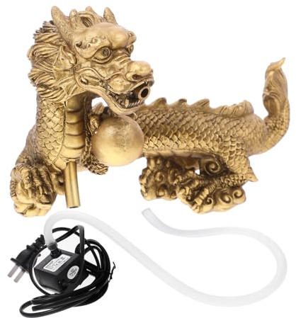 EPIGEIST Dragon Fountain Decor for Aquariums Water Spitter Landscape Ornament for Fish Tanks Easy to Install Relaxing Water for Home Office Decor