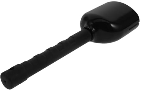 Handheld Kuhglocke aus Metall in Schwarz für Sport und Bühne | Kleines Schlaginstrument, Tragbar und Leicht, für Rhythmusübungen und Vielseitige Nutzung