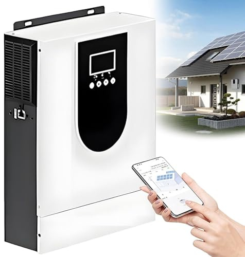Inverter Solare Ibrido Pura Caricabatterie Mppt All-in-On (On/Off Grid) Invertitore con Mppt 12V 24V 48V CC A 220V Ca per Batterie Piombo-Acido E Litio Regolatore Carica 1.0-10.2KW(4.2KW/24V)