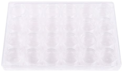 COLLBATH Juego de Envases de Plástico Transparente con Tapa, Botellas Pequeñas para Cosméticos y Cremas, Organizador Compacto para Muestras de Maquillaje, Cuidado Piel y Manualidades,