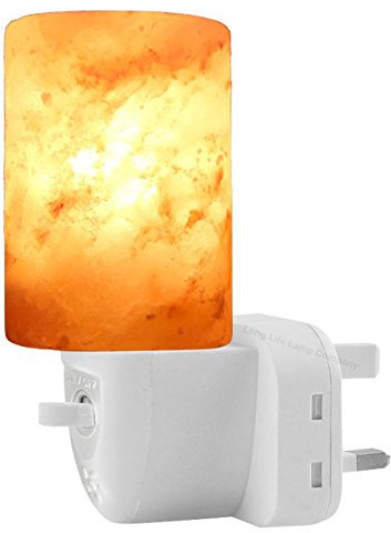 Himalayan Salt Rock Lamp Plug in Night Light Air Purifier Switchable Natural Crystal Mood Light Hand Crafted