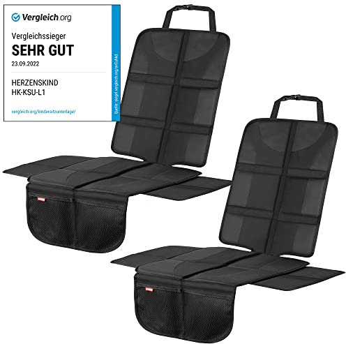 HerzensKind® Kindersitzunterlage Auto - wasserabweisend rutschfest und universell passend. Sitzschoner Auto Kindersitz mit ISOFIX