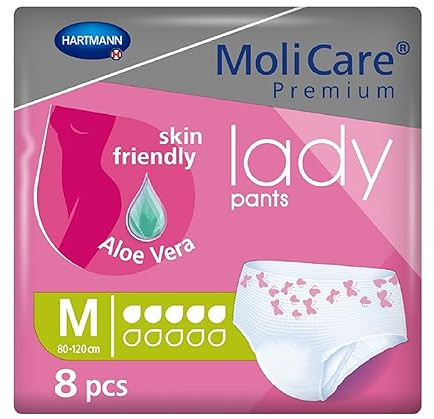MoliCare Premium Lady Pants 5 Drop Incontinence Pants for Women, Size M