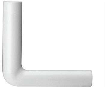tecuro - 583572 - Spülbogen für WC-Spülkasten - PVC weiß Höhe: 230 mm x Länge: 230 mm