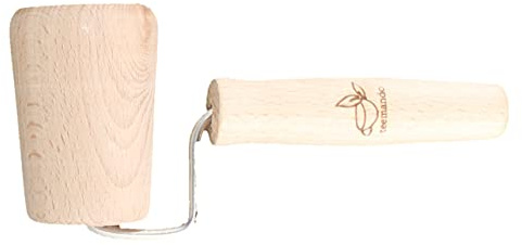 teemando® Teigroller für Backblech Ecken, konischer Eckenroller für gleichmäßiges Teig Ausrollen an der Kante, konischer Eckenroller, 17 x 5 x 5 cm, konisch