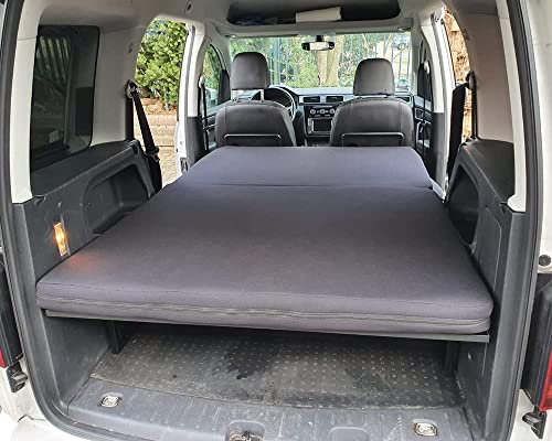 BREMER SITZBEZÜGE Klappmatratze kompatibel mit VW Caddy 3 & 4 & 5 Faltmatratze Camping zubehör Camper zubehör Wohnmobil Zubehör Matratze Schlafauflage Schlafschön