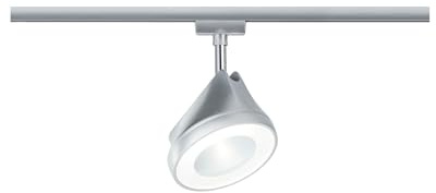 Paulmann 96814 URail LED Schienenspot Arena Einzelspot 950lm 15,3W 4000K dimmbar 230V Chrom matt, Chrom Schienensystem