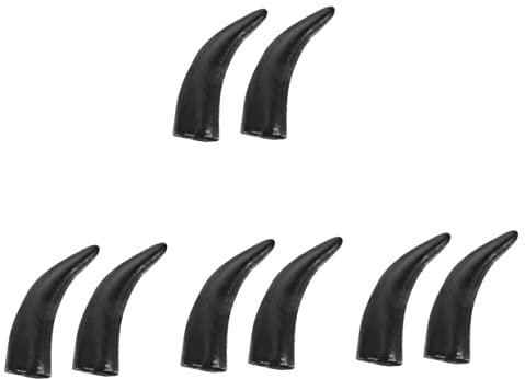 Mikinona 4 Pairs Halloween Stirnband Bulls Horn Kunststoff Nachahmung Kreative Haar Decor Zubehör