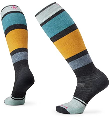 Smartwool Chaussettes de snowboard en laine mérinos pour femme, charbon, Medium