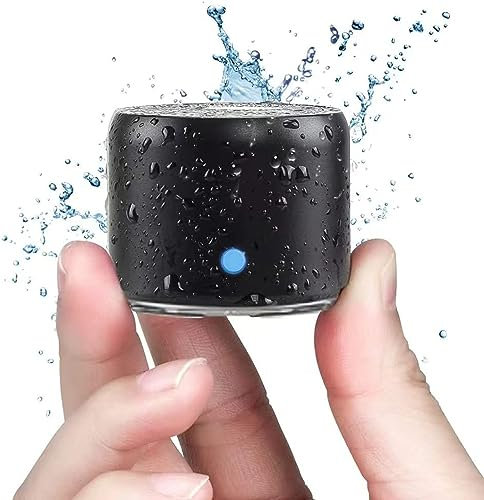 Digital Tec 12H Playtime IP67 Waterproof Portable Bluetooth Black, 3 Watt Compact/Mini Travel with Loud Sound, Shower Speaker Waterproof,