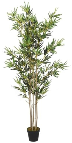 vidaXL Bambusbaum Künstlich 1380 Blätter 200 cm Grün