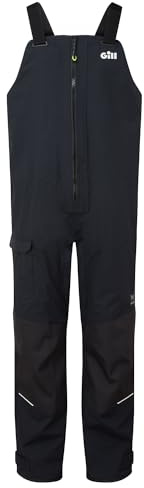 Gill Mens OS3 Coastal Sailing Trousers - Waterproof, Breathable & Stain Repellent (Black, L)