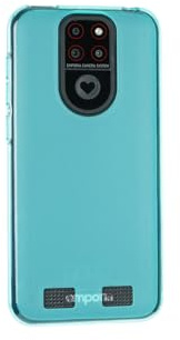caseroxx Schutzhülle für Emporia Smart 5 Mini in hellblau – Flexibles TPU-Case aus stoßfestem Gummi, passgenaue Handy-Tasche mit Kantenschutz & rutschfestem Grip