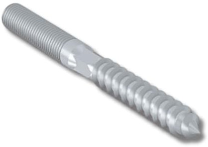 Schraubrohrschellen Rohrschelle Stahl verzinkt Verschiedene Größen (Doppelgewindebolzen, M10 x 200mm / 25 Stück)