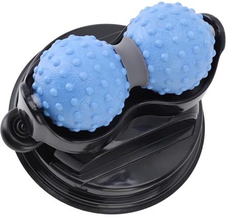 Masajeador de Espalda con Ventosa de Bola de Masaje Montado en la Pared, Aplicable para Relajación Muscular de Hombros, Espalda, Cuello, Piernas, Material ABS