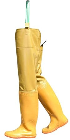 Watstiefel wasserdichte Hüftwathose Aus PVC Für Männer Und Frauen, Leichte Warme Angelstiefel, Watstiefel Für Landwirtschaft/Angeln/Autowäsche(45 EU)