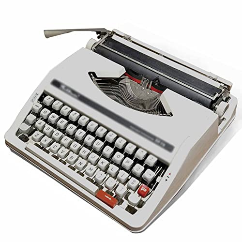 DZZTHSH Vintage Typewriter for Nostalgic Flow, Retro Old-Fashioned Manual Typewriter Traditional Portable Typewriter