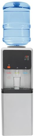 RjcdOPL Distributeur d'eau Froide/Chaude sur Pied, Fontaine à Boire Commercial, 3 Températures, Compatible avec Bonbonnes d'eau à 19L, Idéal pour Maison, Bureau, Hôtel