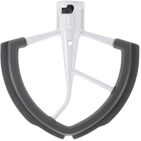 Batteur À Bord Flexible 6 Pintes, Compatible Avec KitchenAid Et Mixeur, Lames De Batteur Plates Avec Bords Flexibles En Silicone.