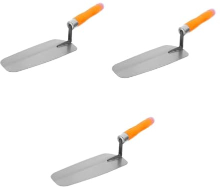 DIYEAH 3 Pièces Plâtre Inoxydable Truelle de Maçonnerie et Lissage Plaques de Plâtre Manche Confortable Usage Intérieur et Extérieur Outil pour Enduit et Carrelage