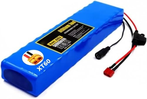 Ebike Batería 48V 20Ah para Baterías Recargables Batería De Alta Potencia 48V 20000MAH E-Bike Bicicleta Eléctrica Scooter con Charger XT60 para 200W 500W 800W Motor 48V 20AH, XT30+JST