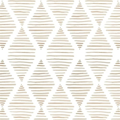 OZLCUA Papel Pintado Papel tapiz autoadhesivo texturizado beige/blanco for decorar armarios de dormitorio(5mx44cm(196x17.3in))