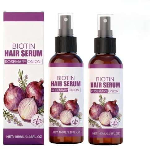 Sérum para el cabello con cebolla de romero y cebolla roja, aceite para el cabello ligero no graso, loción nutritiva para el cabello, loción hidratante, cuidado del cuero cabelludo, aceite esencial