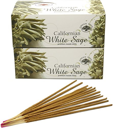Green Tree Räucherstäbchen, White Sage - Sauge Blanche, 24 boites