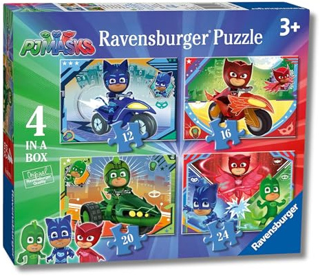 Ravensburger 6974 PJ Masks Puzzle für Kinder ab 3 Jahren (12, 16, 20, 24 Teile)